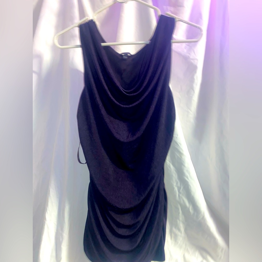 Apt 9 black cowl neck sleeveless top size medium